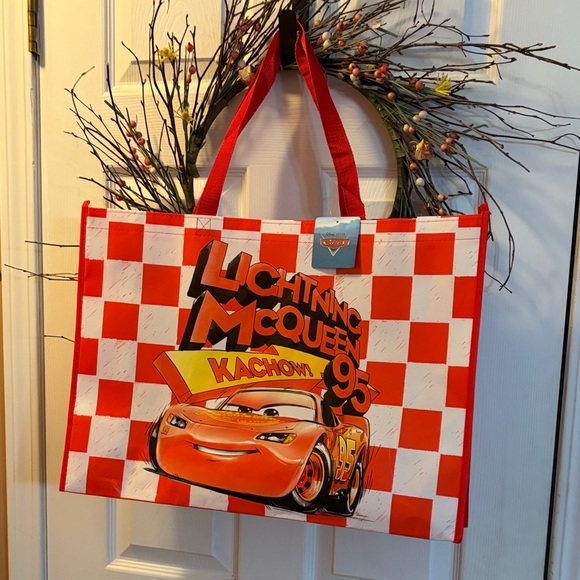 Disney Handbags - Disney Lightning McQueen Checkered reusable Bag